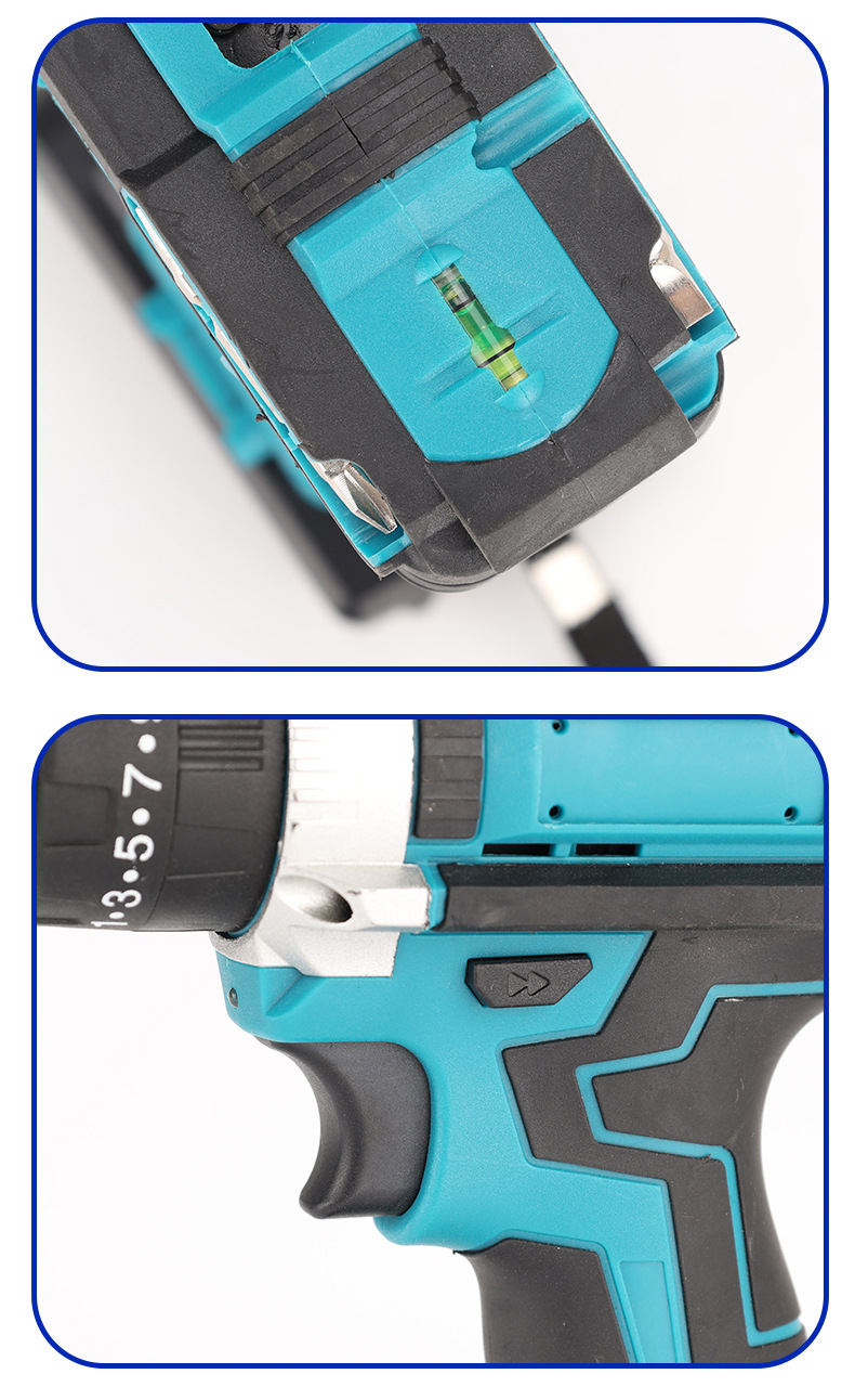 Aufladbarer kabelloser Handbohrer, Lithium-Schlagbohrer-Set