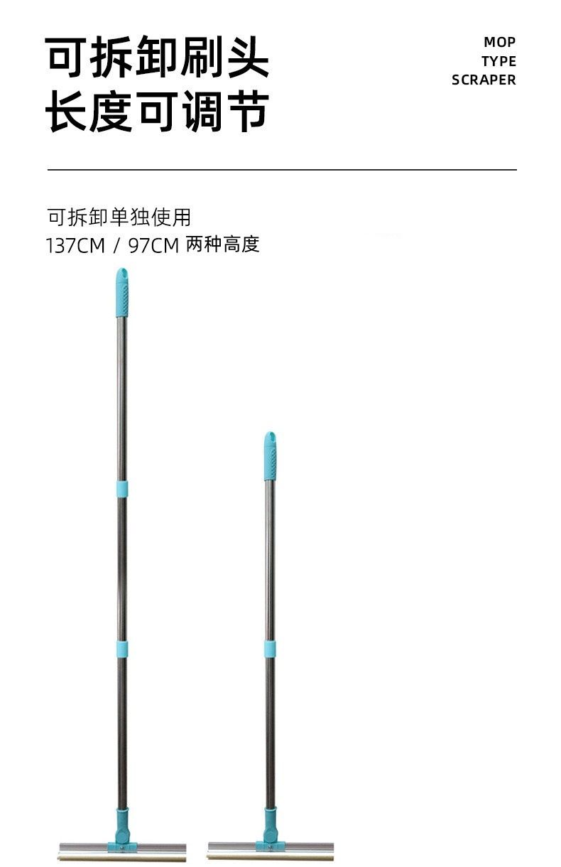 Stainless steel pet hair brush, long handle, multifunctional