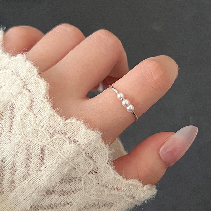 Damenring aus 925er Silber, unregelmäßiges Design