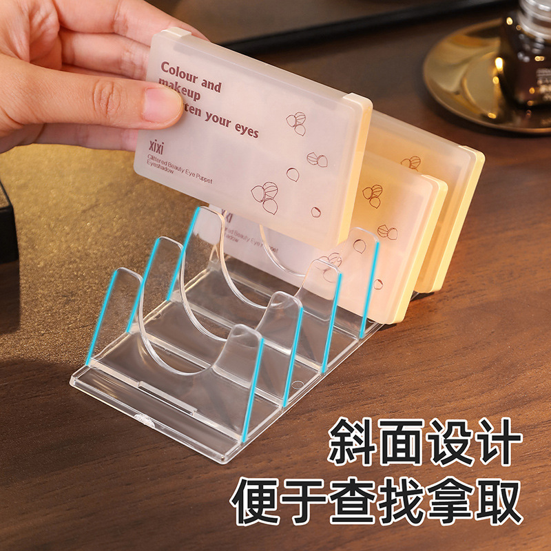 Kosmetik-Aufbewahrungsbox mit mehreren Fächern, transparent