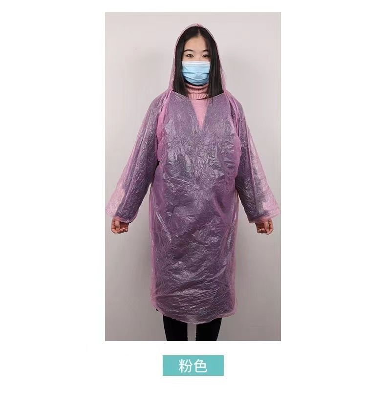 Extra Large PE Raincoat Adult Waterproof Poncho