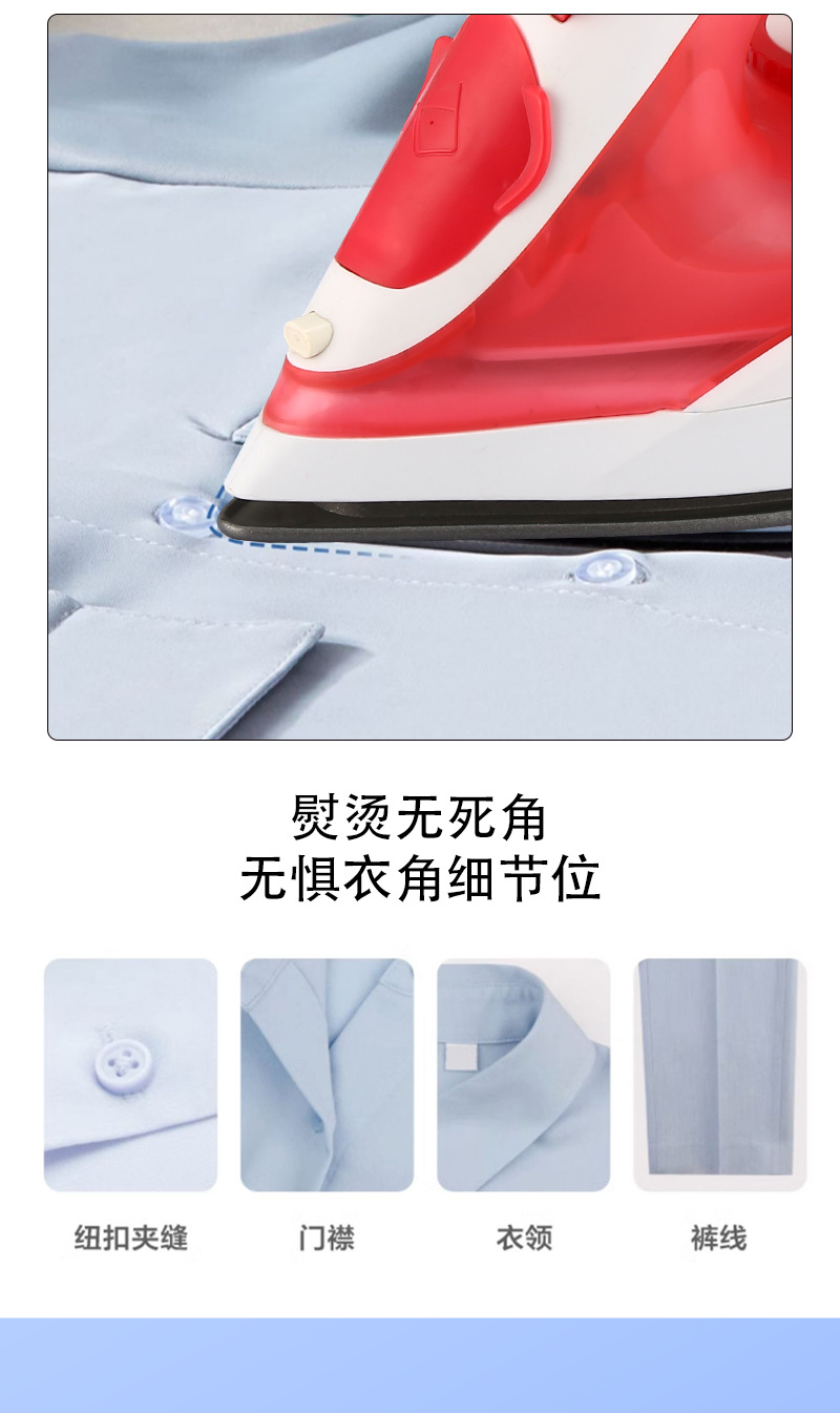 Handheld electric steam iron with ceramic sole, large water tank