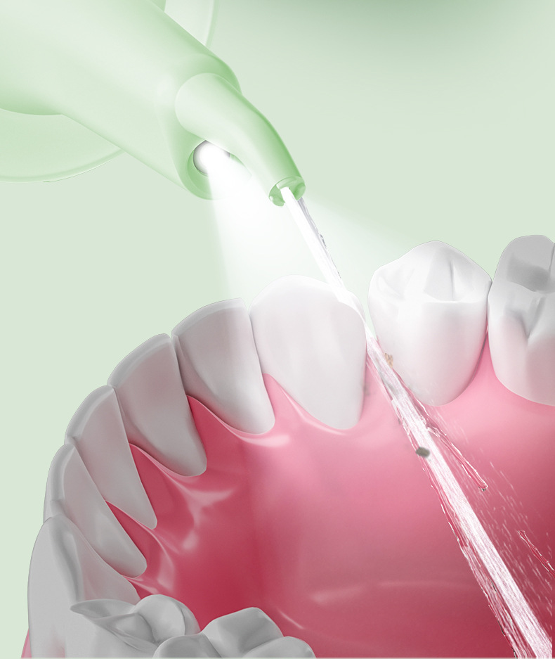 Taşınabilir ağız duşu UV sterilizasyon ile, 168ml su deposu