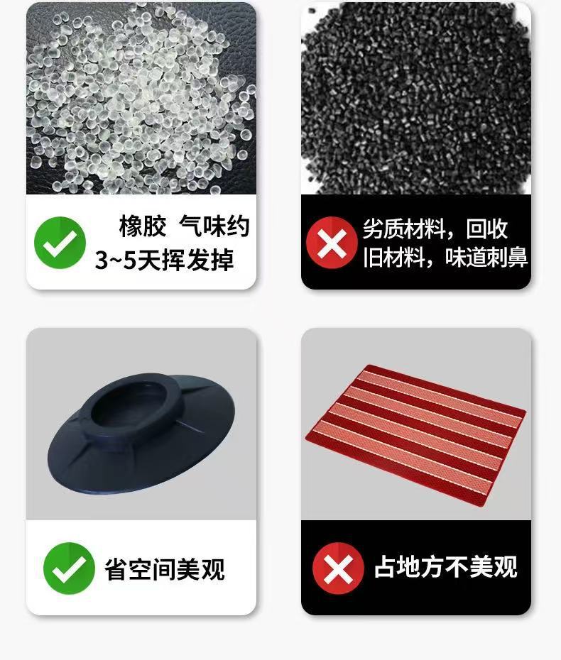 Washing machine and refrigerator anti-slip vibration pads