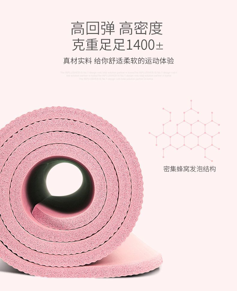 NBR Yoga Mat 185 cm Extra Thick Non-Slip Wide