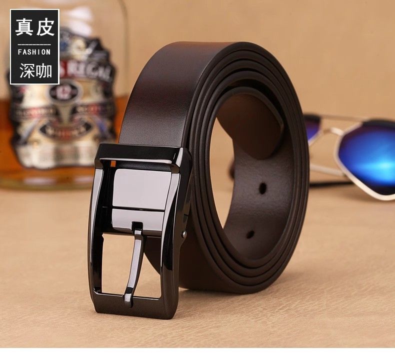 Paolo genuine cowhide belt, two-layer leather