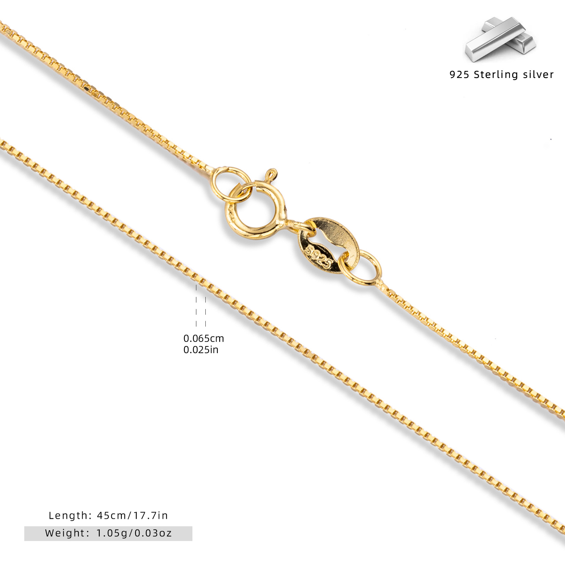 S925 sterling silver necklace, clavicle chain, DIY base