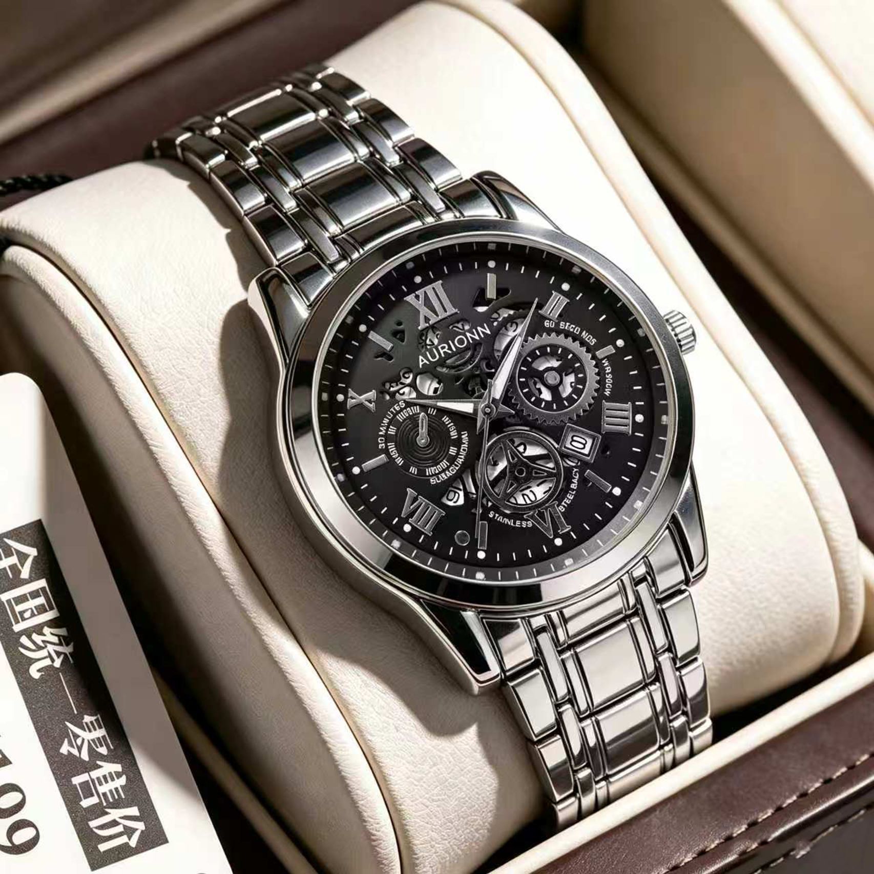 Men's Quartz Watch Silicone Strap Sports Style Waterproof