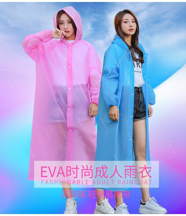 Adult EVA raincoat, full body, thickened fabric