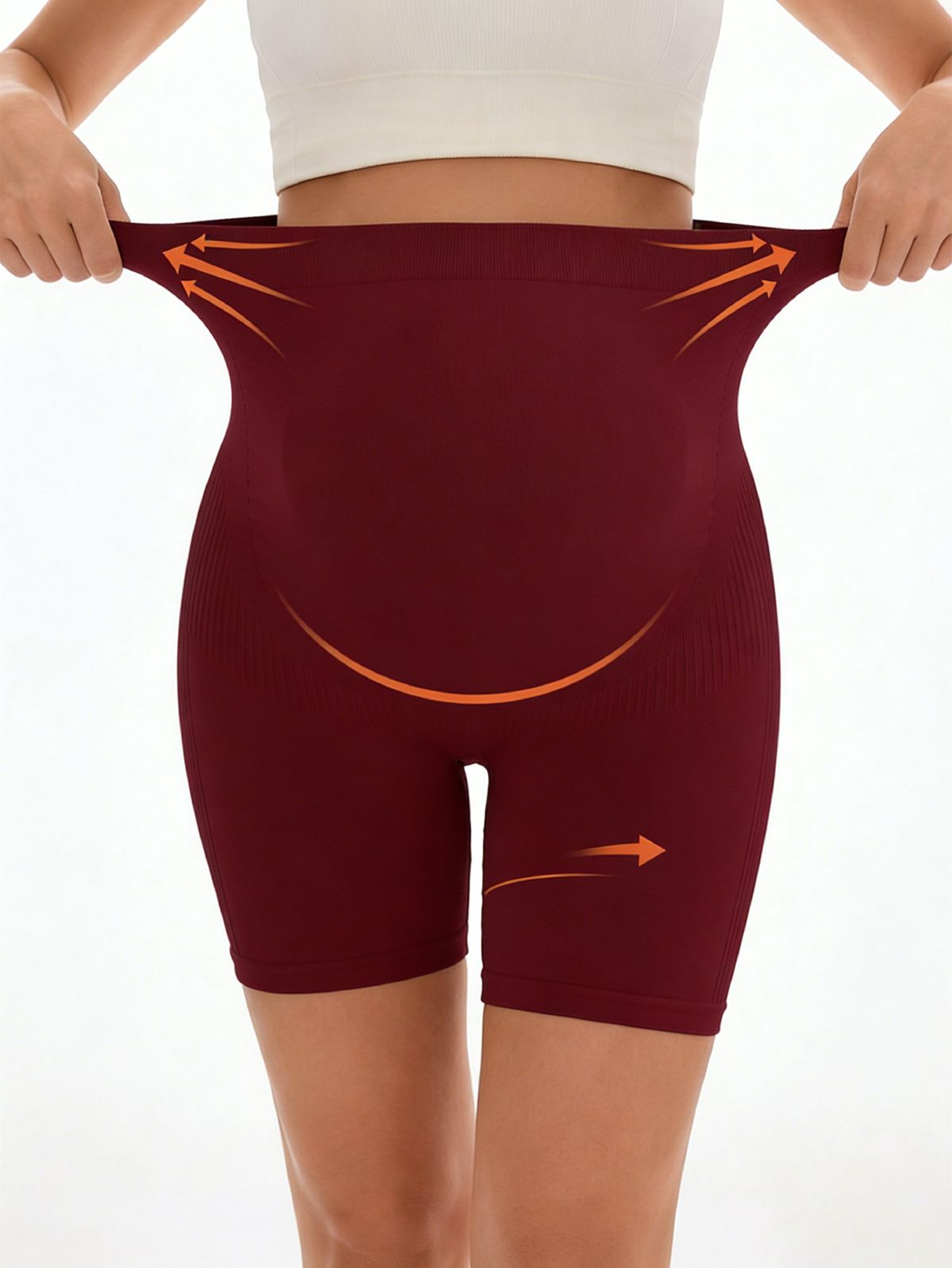 Umstands-Sportleggings, Hochbund, schnelltrocknend, Capri-Länge