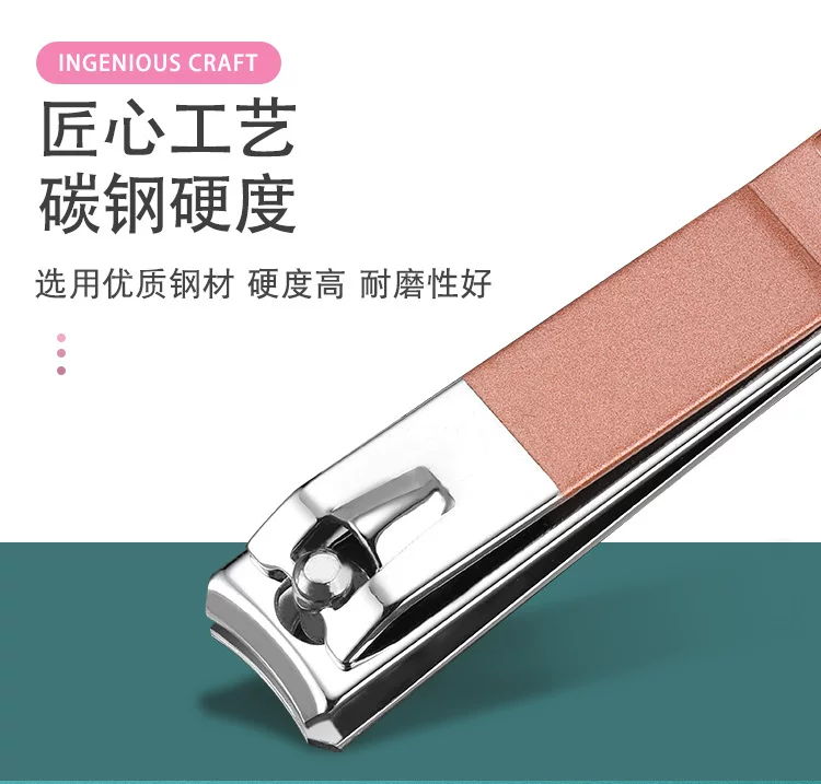 18 parçalı rosegold paslanmaz çelik tırnak seti, kulak temizleme kaşığı ve pediküre araçla
