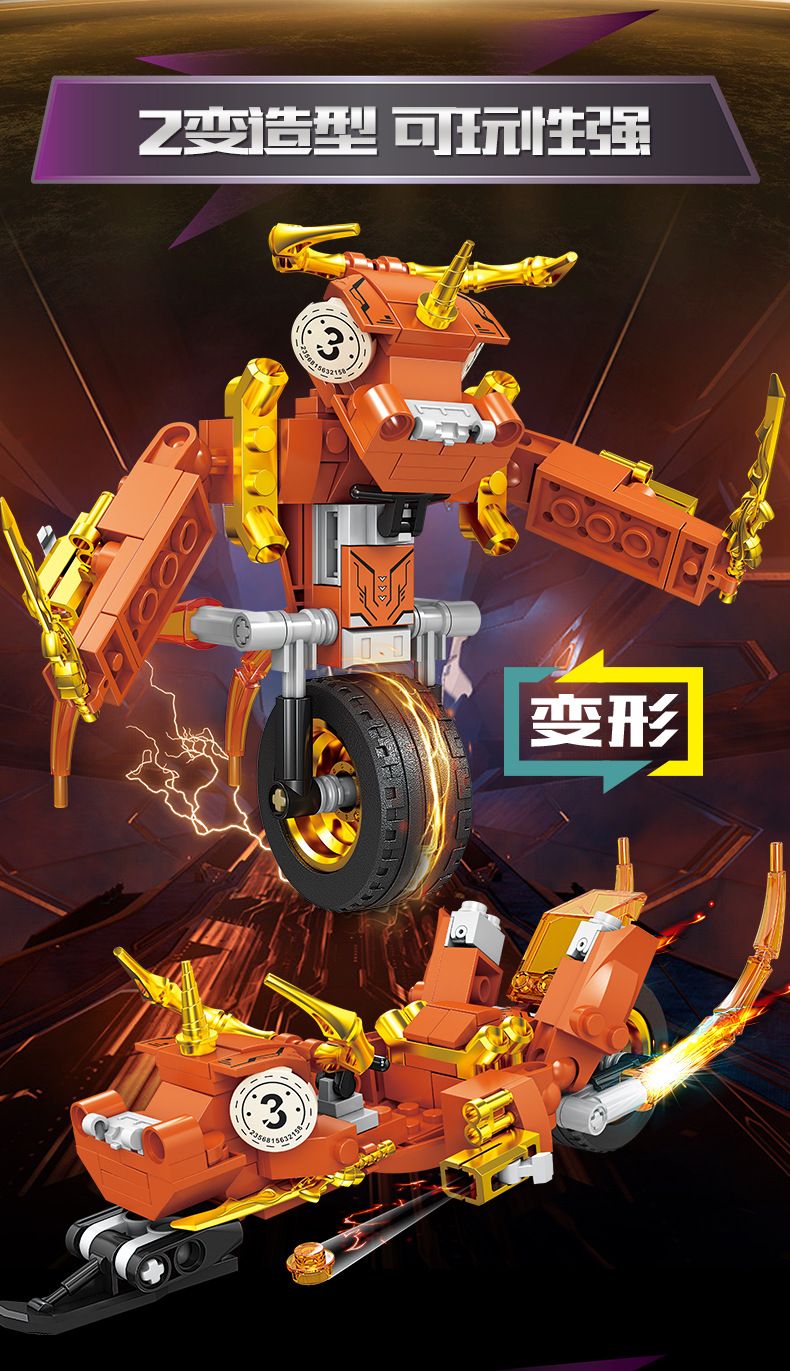 Kaizhi 2'si 1 arada transformasyon robotu, erkek çocuk