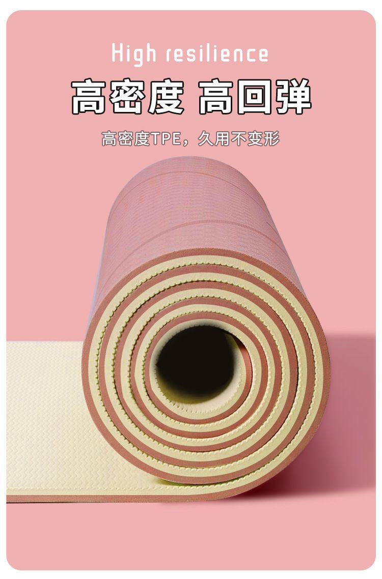 瑜伽垫室内静音可折叠舞蹈垫宿舍无味跳舞专用地垫泡沫轴健身套装