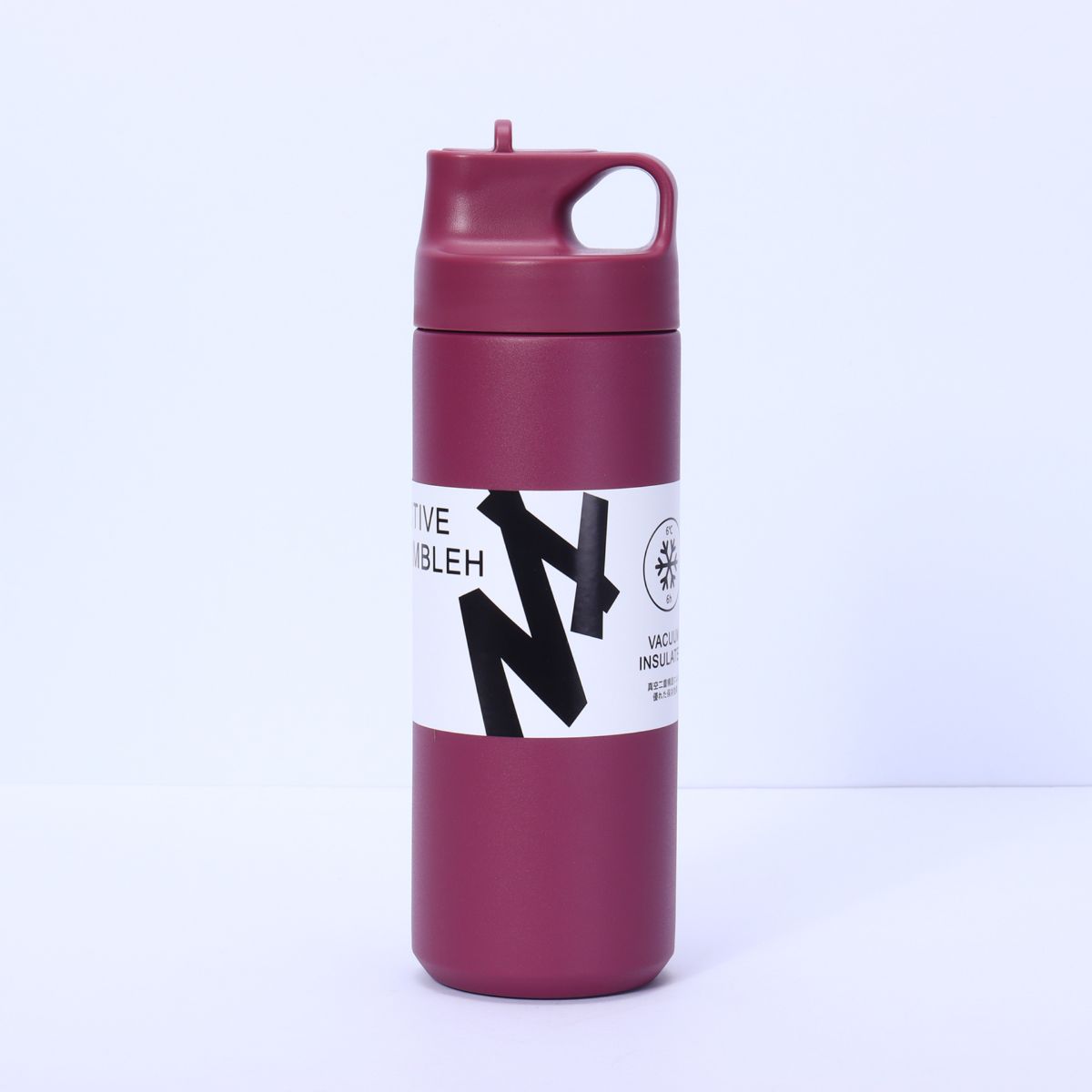 Stainless steel sports water bottle wide-mouth large capacity