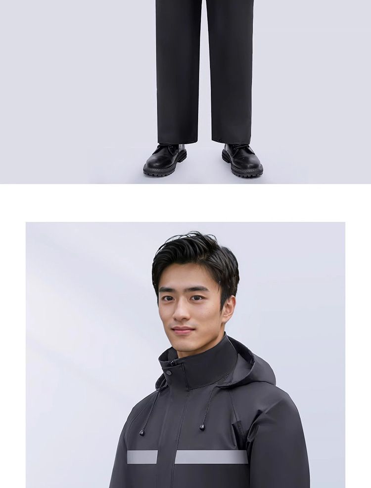 Raincoat and rain pants set for men and women