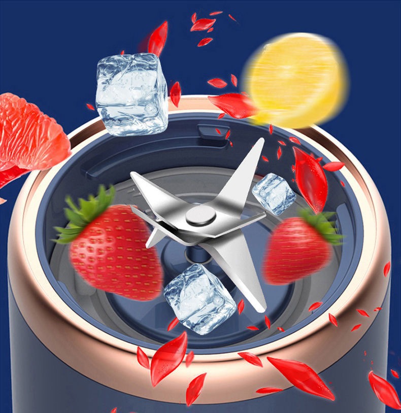 Portable electric fruit juicer, rechargeable
