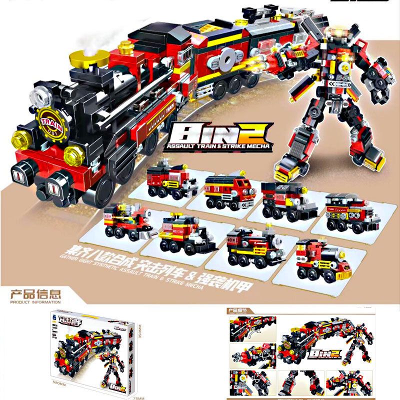 Großer 52 cm deformierbarer Roboter-Bausteine-Set