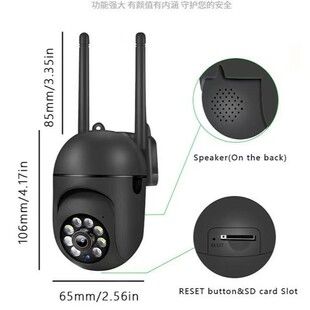 监控器 家用2.4GWiFi室内全景夜视手机远程灯泡摄像头无线监控器