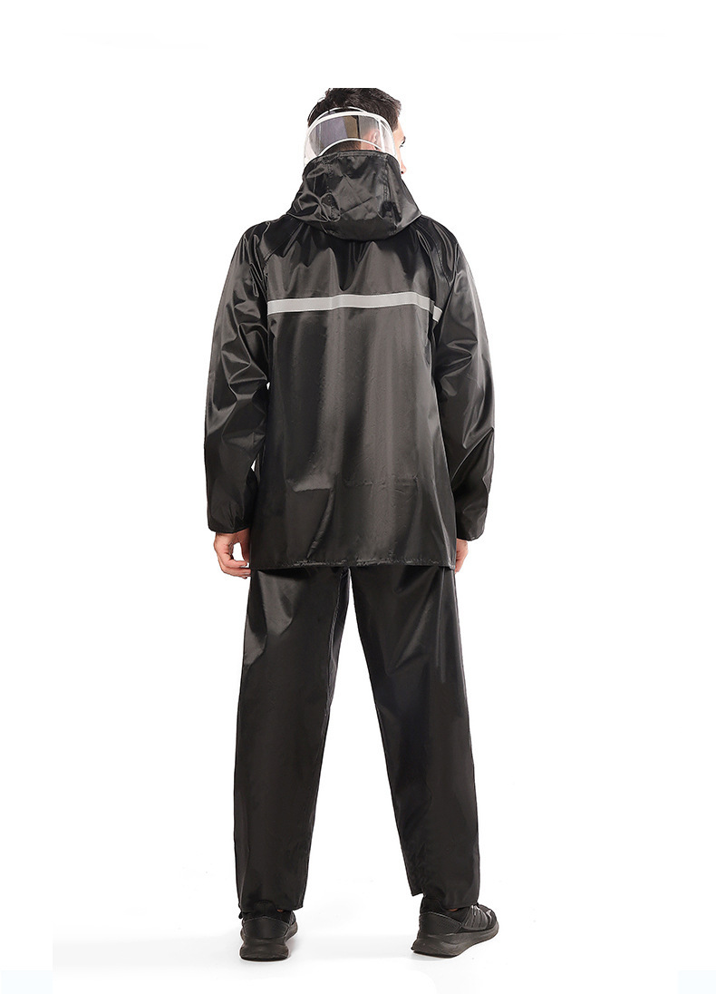 Zweiteilige reflektierende Regenjacke Erwachsene