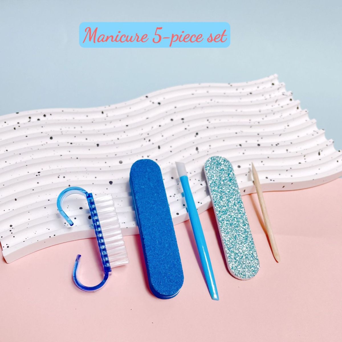 Portable nail care kit with clippers, file and tools