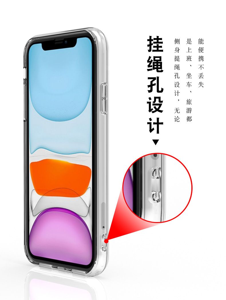 iPhone 12 Pro Max acrylic case, 2-in-1 PC TPU material