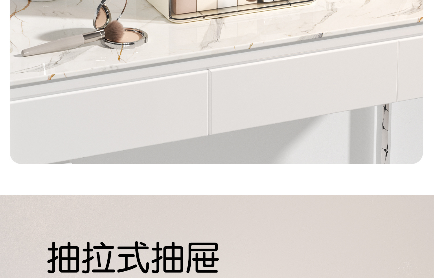 Schminktisch-Kosmetik- und Lippenstift-Organizer mit Schublade staubdicht