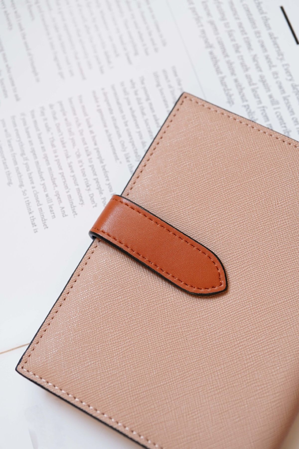 Passport holder women's genuine leather multifunctional card wallet portable premium
