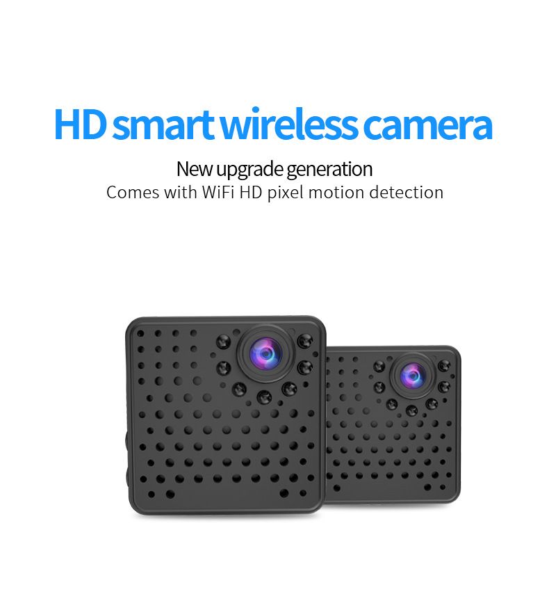 Kablosuz WiFi HD ağ kamerası, gece görüşü, iç ve dış mekan