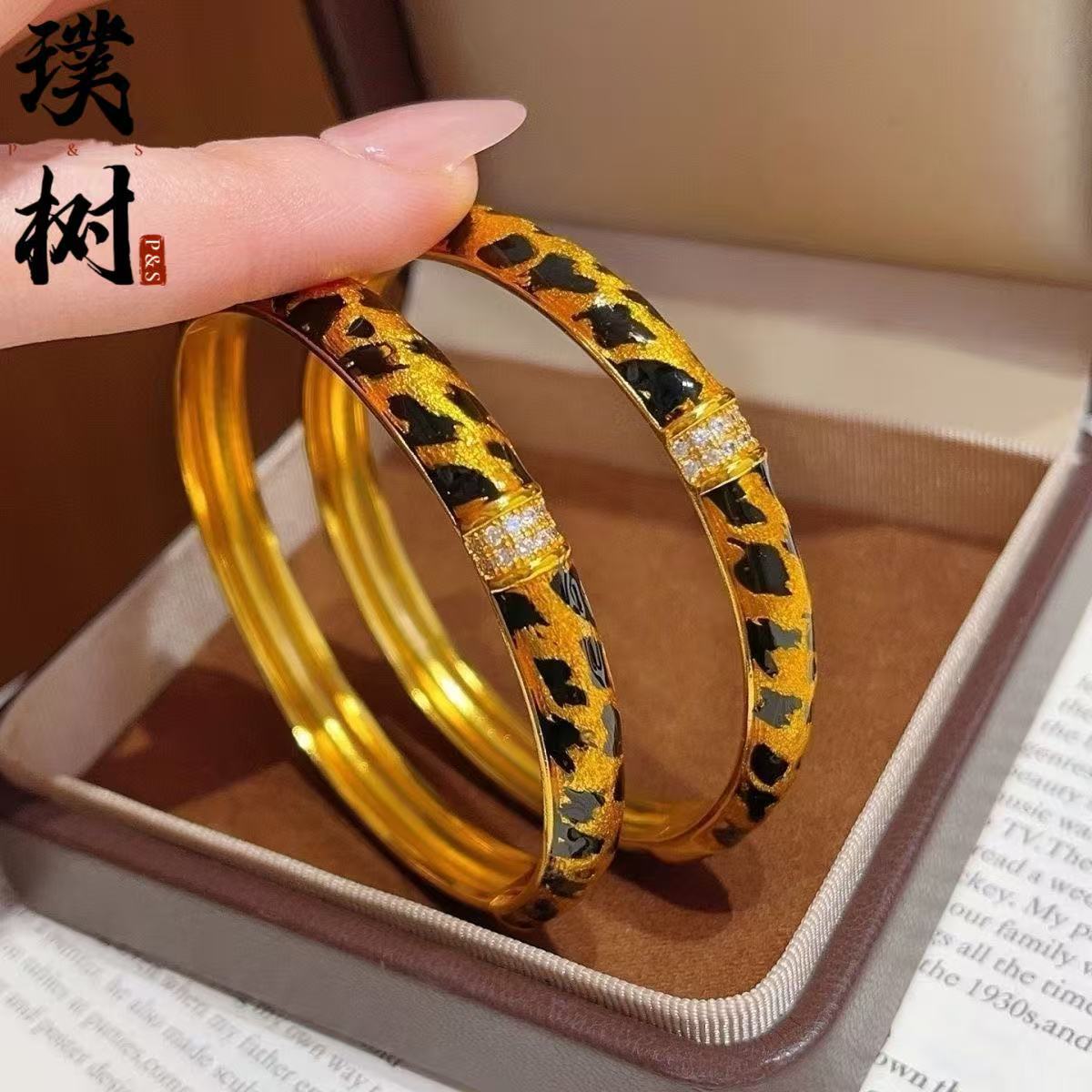 Sha jin bell ruyi bracelet for women, open adjustable, new Chinese style