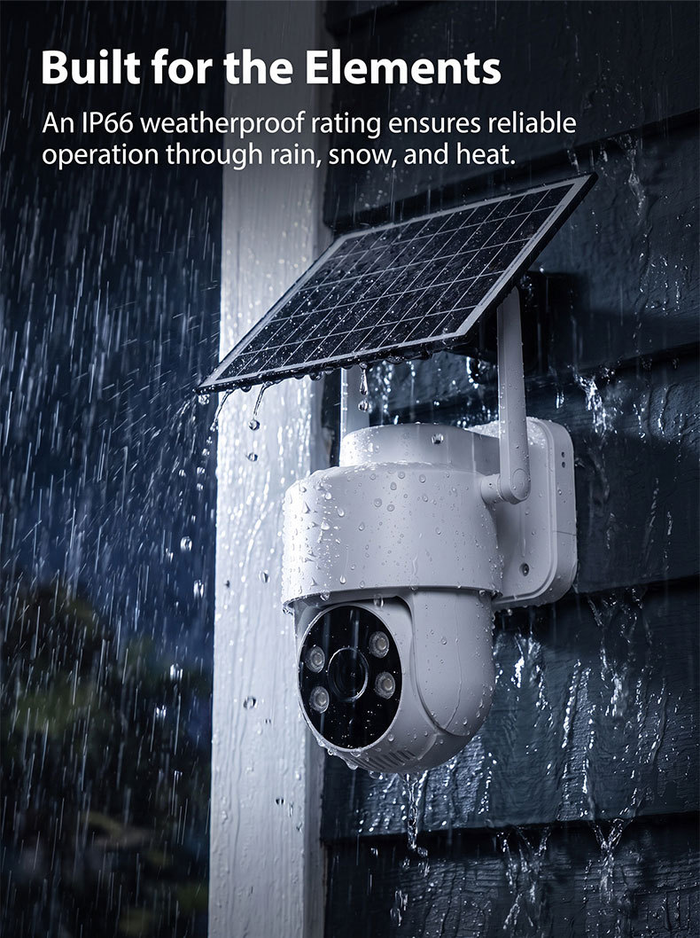 Yoosee 4G solar surveillance camera, large capacity, waterproof