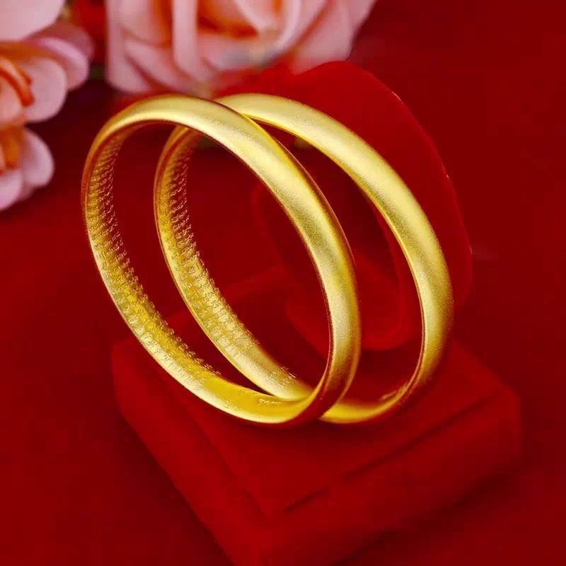 Gold-plated closed bracelet women heart design