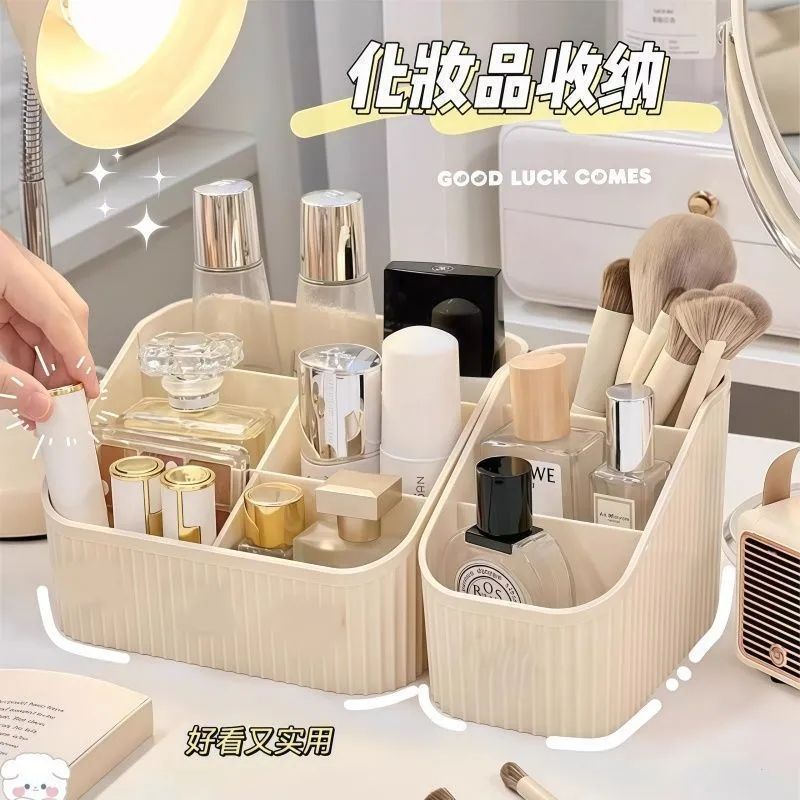 Kosmetik-Aufbewahrungsbox für Schminktisch mit Fächern, großes Fassungsvermögen