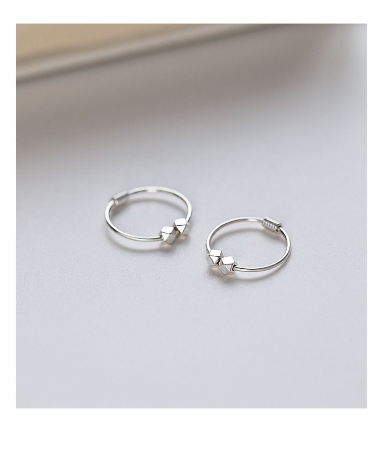 999 Sterlingsilber Stecker Ohrringe Damen, Nischendesign