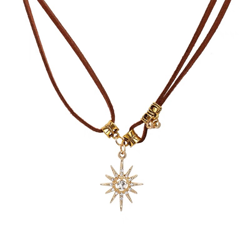 Bohemisches Damen-Halskettenhalter, Retro-Choker, Knochenkette