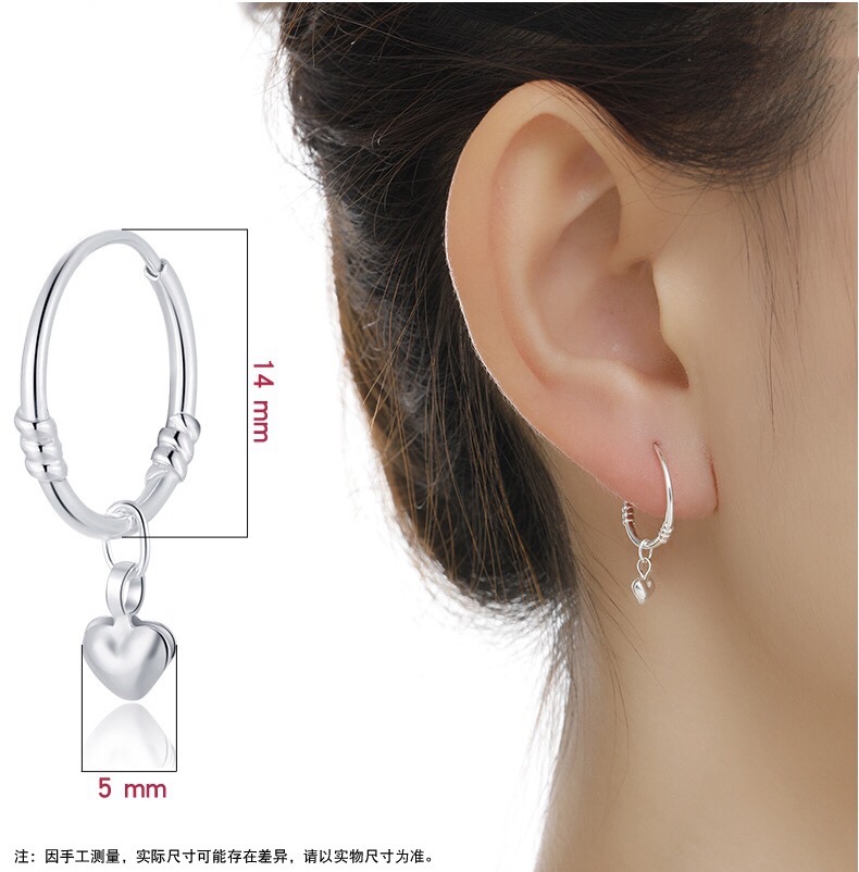 S999-Silber-Zirkonia-Ohrringe, minimalistisches Design