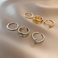 Pearl ring women adjustable open design