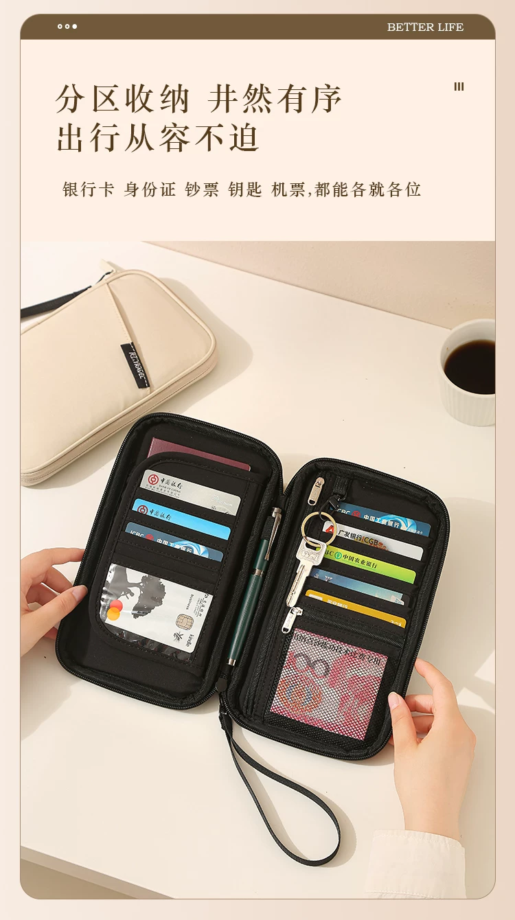 Pasaport Çantası RFID Korumalı Taşınabilir