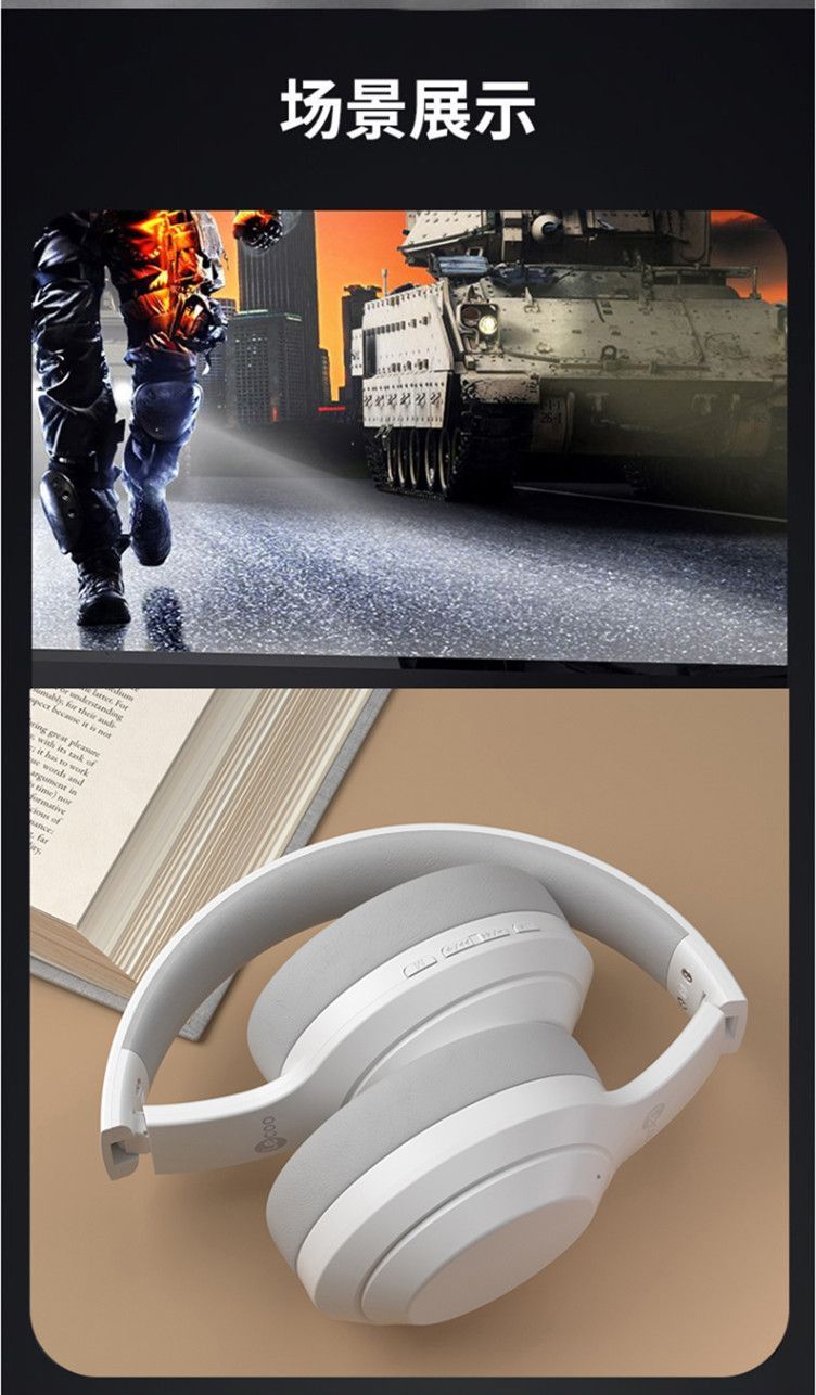 Lecoo Bluetooth Headphones Long Battery Life Heavy Bass Gaming