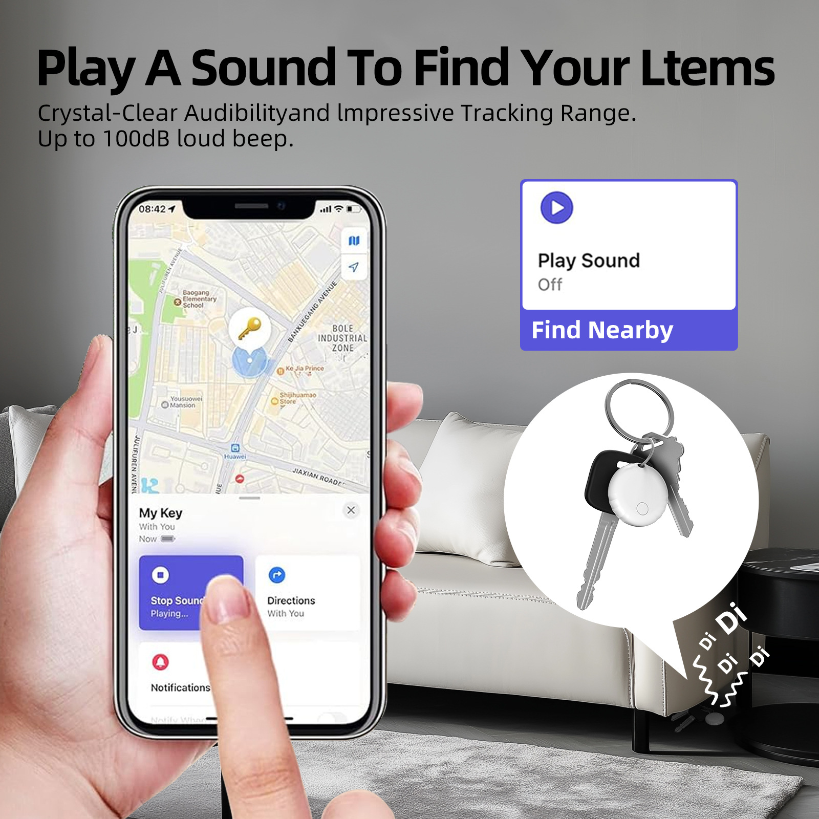 Findmy AirTag takip cihazı, yaşlı çocuk evcil hayvan için Bluetooth izleyici