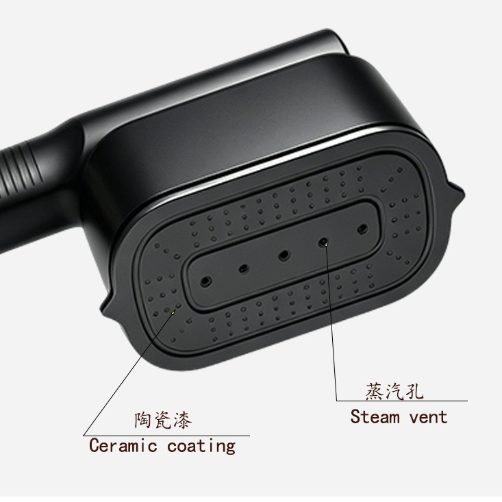Portable handheld garment steamer, wall-mounted