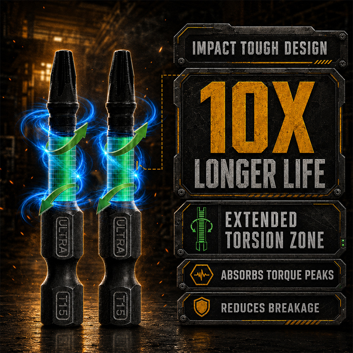 13-piece drill bit set, PH2, S2 alloy steel, magnetic, 50mm