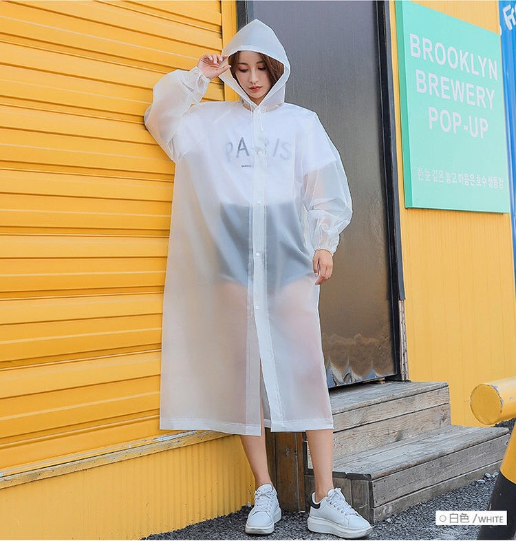 Adult EVA raincoat, full body, thickened fabric