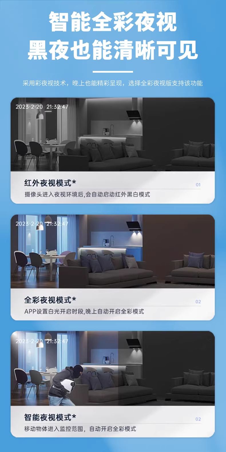 飞利浦家用高清摄像头手机远程无线网络双摄像头360全景无死角