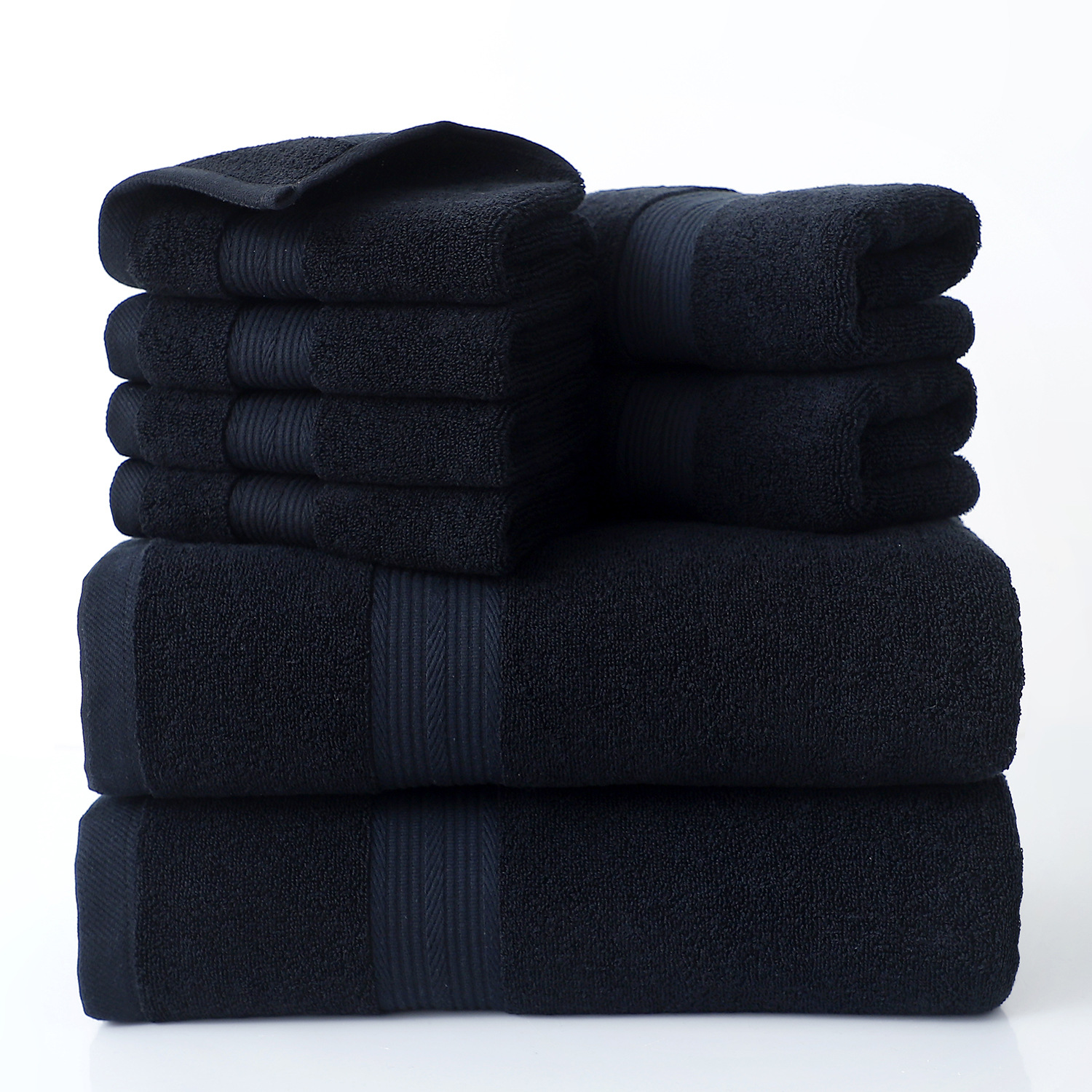 Cotton Towel Set Bath Towels 3-Piece 6-Piece