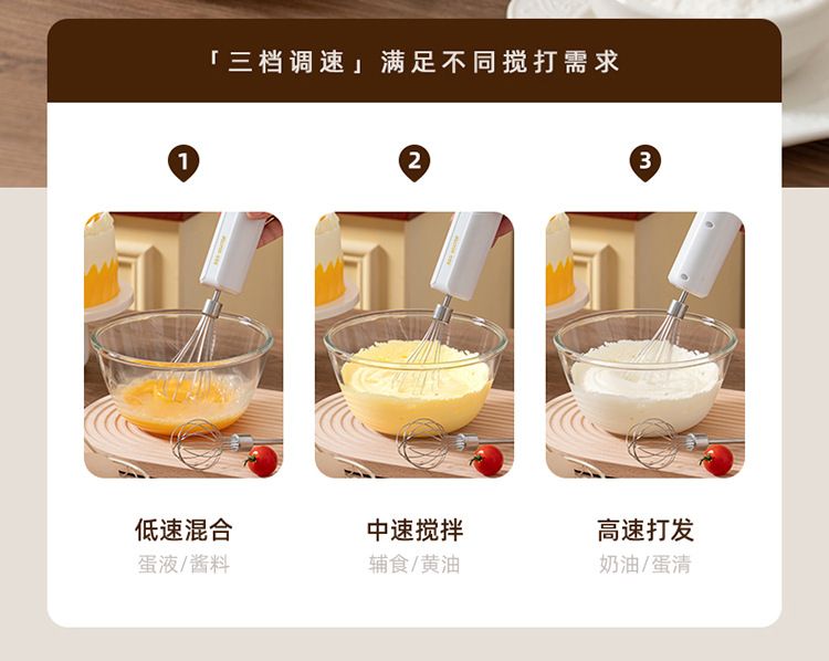 Electric folding egg beater, cordless handheld mixer