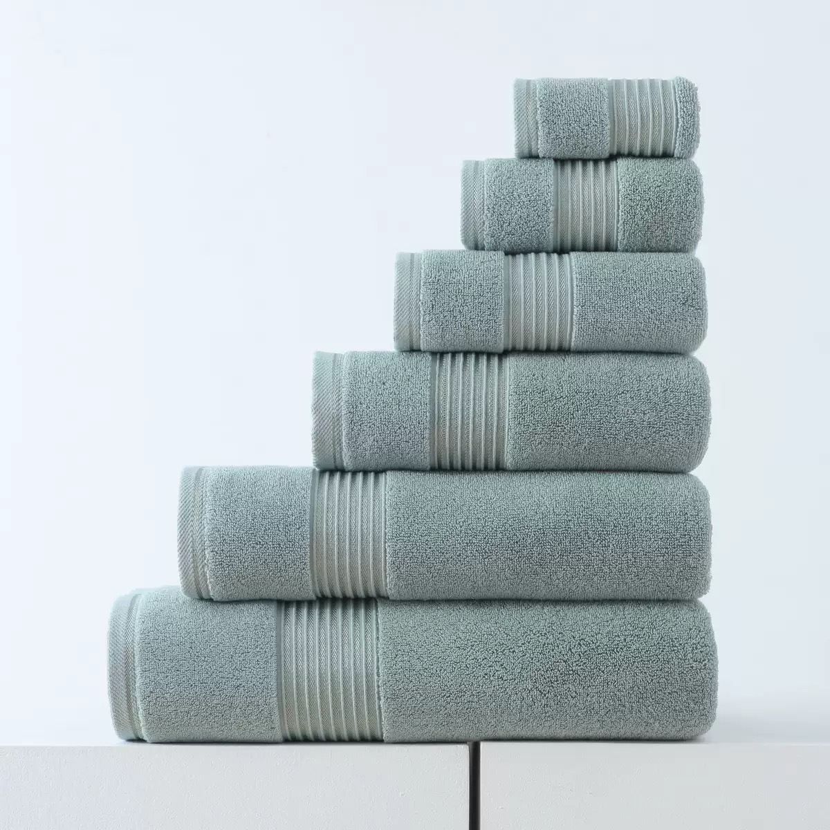 Cotton Towel and Bath Towel Set, 100% Pure Cotton, Four Pieces