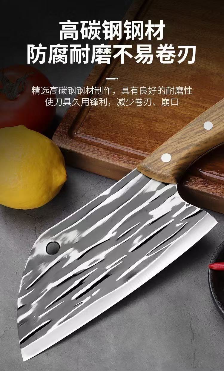 龙泉刀具套装手工锻打刀家用菜刀菜板二合一厨房全套厨具砧板组合