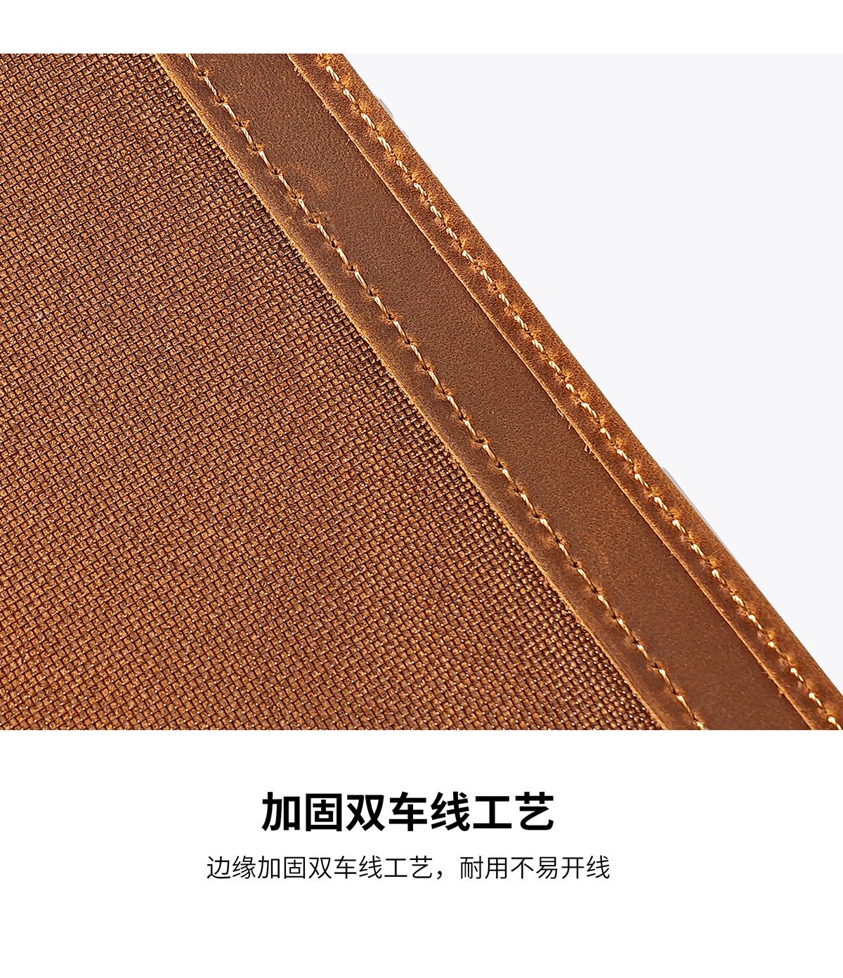 RFID-Reisepassetui, Vintage Crazy Horse Leder, Echtleder