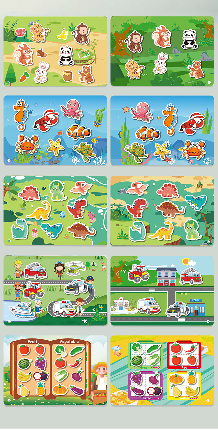 Stilles Aktivitätsbuch für Kinder - zum Reißen und Kleben