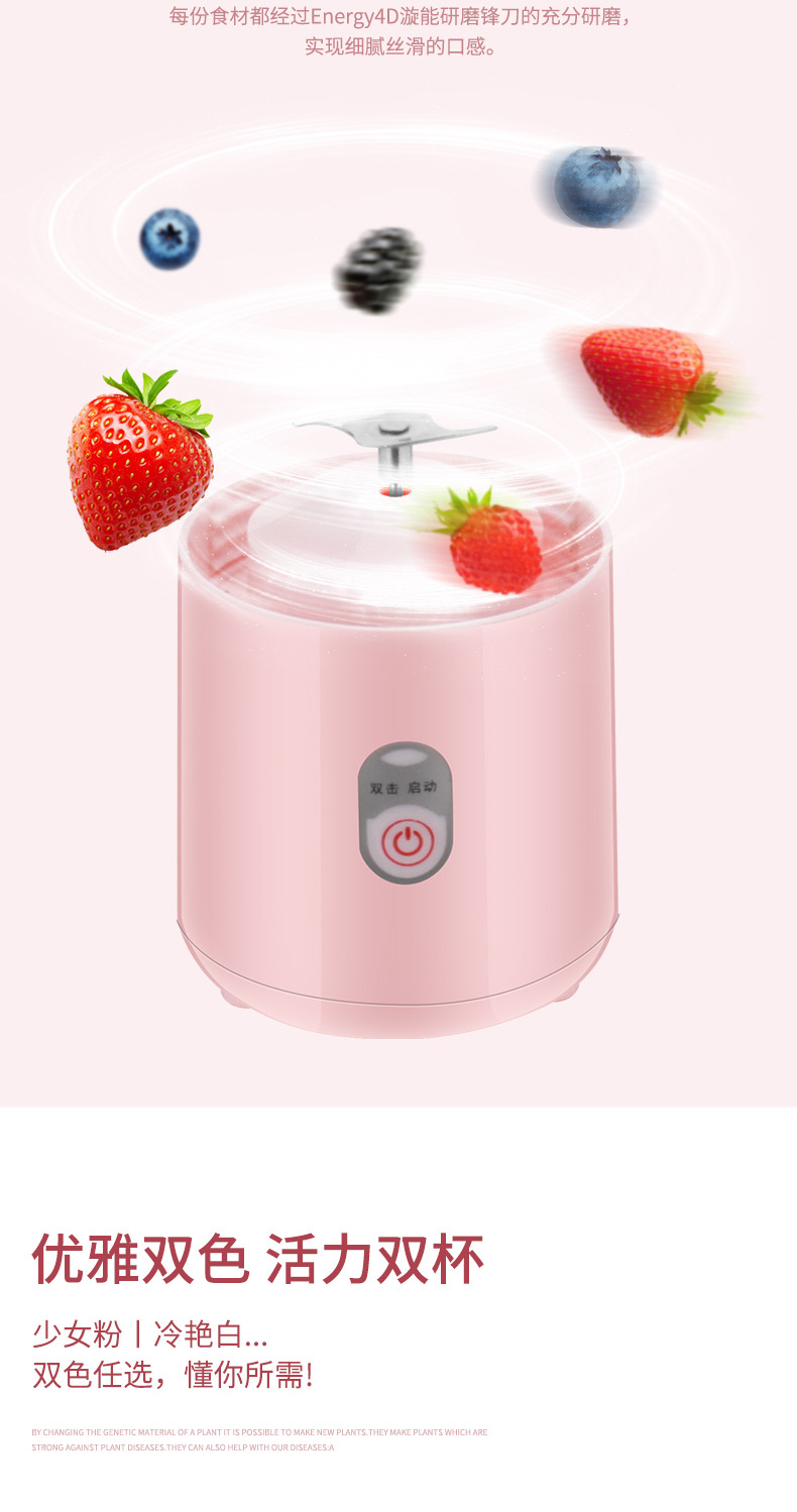 Portable Rechargeable Juicer and Blender